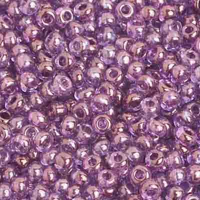 Preciosa Seedbead 8/0 - SB01031 Transparent Amethyst Bronze Coat