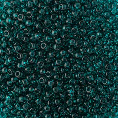 Preciosa Seedbead 8/0 - SB01179 Transparent Teal Green