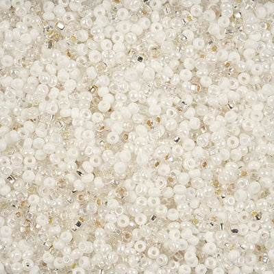 Preciosa Seedbead 8/0 - SB01726 Opaque White Mix