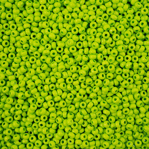 Preciosa Seedbead 8/0 - SB43118 Chalk Terra Intensive Light Green