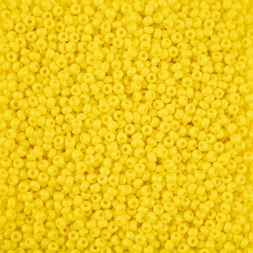 Preciosa Seedbead 8/0 - SB43122 Chalk Terra Intensive Yellow Matt