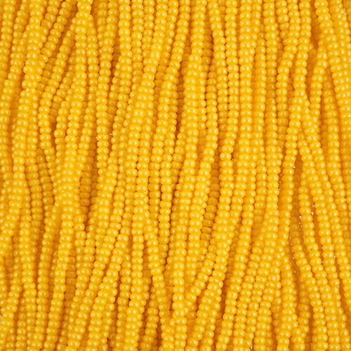 8/0 - SB43141S Jaune foncé semi-mat permalux chalk · Preciosa rocaille