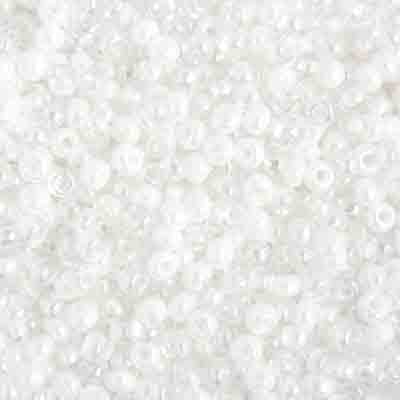 Preciosa Seedbead 6/0 - SB01138 Opaque White Mix