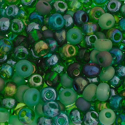 Preciosa Seedbead 6/0 - SB00079 Opaque Green Mix