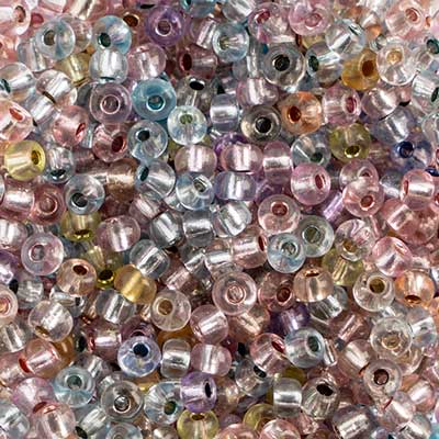 Preciosa Seedbead 6/0 - SB00084 Silverlined Light Multi Mix