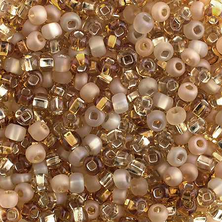 Preciosa Seedbead 6/0 - SB00092 Transparent Multi Topaz