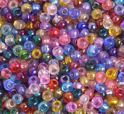 Preciosa Seedbead 6/0 - SB00095 Transparent Iridescent Multi