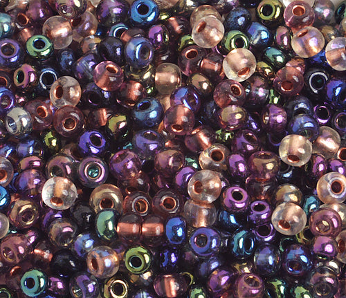 Preciosa Seedbead 6/0 - SB00096 Opaque Metallic Iridescent Multi