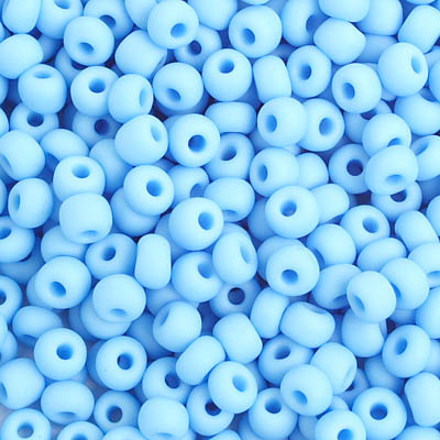 Preciosa Seedbead 6/0 - SB01002 Opaque Light Blue Matt