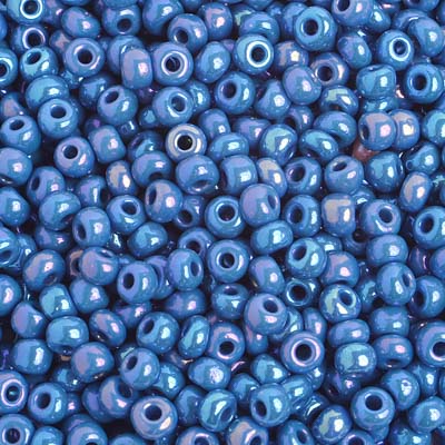 Preciosa Seedbead 6/0 - SB01014 Opaque Dark Blue AB