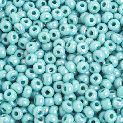 Preciosa Seedbead 6/0 - SB01016 Opaque Turquoise AB