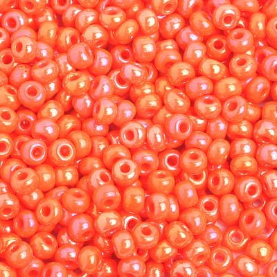 Preciosa Seedbead 6/0 - SB01018 Opaque Orange AB