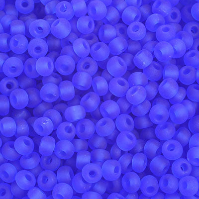 Preciosa Seedbead 6/0 - SB01027 Transparent Blue Matt