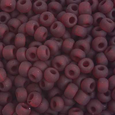 Preciosa Seedbead 6/0 - SB01029 Transparent Red Matt