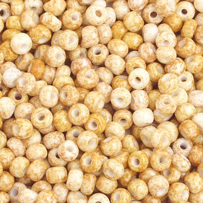 Preciosa Seedbead 6/0 - SB01074 Opaque Speckled Yellow Brown