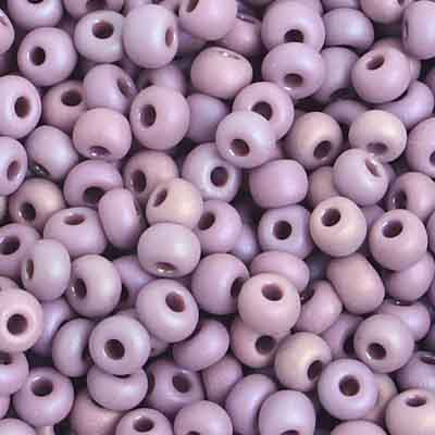 Preciosa Seedbead 6/0 - SB01078 Opaque Mauve AB Matt