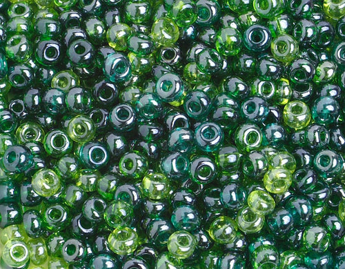 Preciosa Seedbead 6/0 - SB00132 Opaque Seagreen Luster Mix