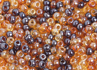 Preciosa Seedbead 6/0 - SB00138 Opaque Topaz Luster Mix