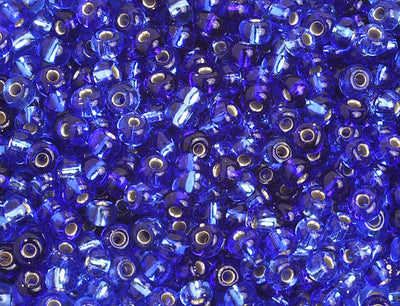 Preciosa Seedbead 6/0 - SB00139 Silverlined Blue Sapphire Mix