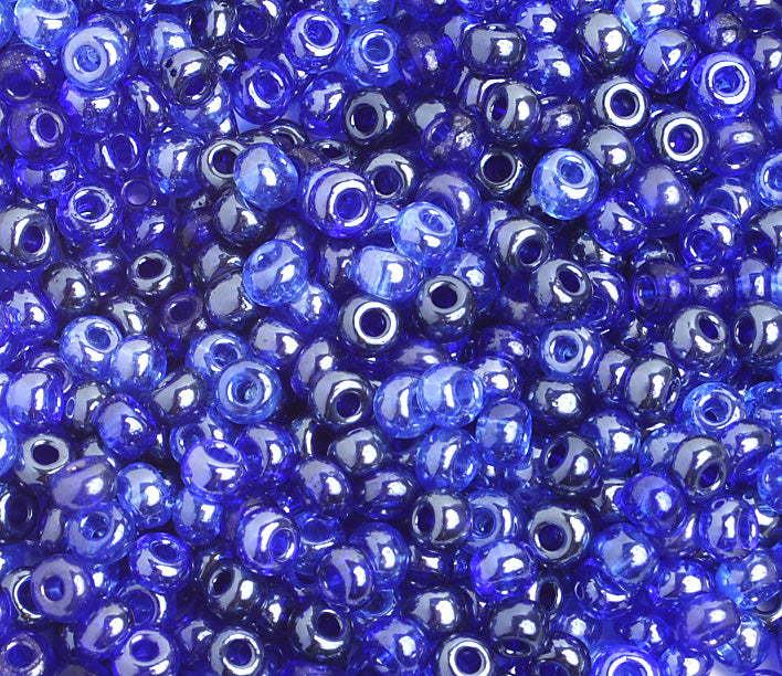 Preciosa Seedbead 6/0 - SB00140 Opaque Blue Sapphire Luster Mix