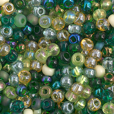 Preciosa Seedbead 6/0 - SB00146 Opaque Teal Green Mix