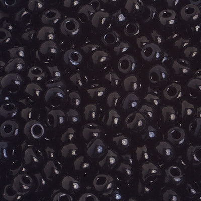 Preciosa Seedbead 6/0 - SB01624 Opaque Black