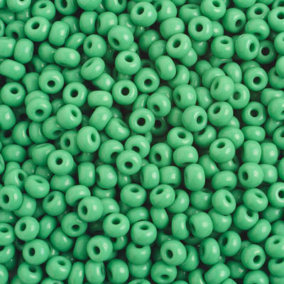 Preciosa Seedbead 6/0 - SB01628 Opaque Medium Green