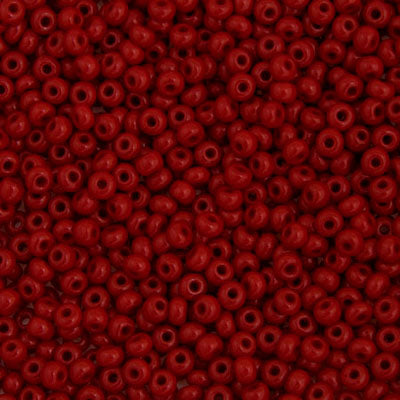 Preciosa Seedbead 6/0 - SB01632 Opaque Medium Dark Red