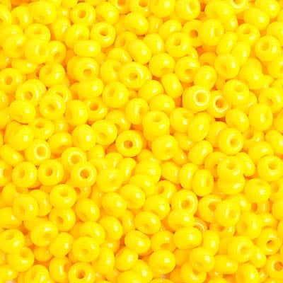 Preciosa Seedbead 6/0 - SB01634 Opaque Gold Yellow