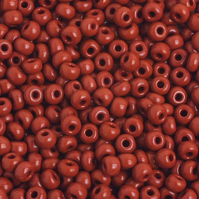 Preciosa Seedbead 6/0 - SB01641 Opaque Medium Brown