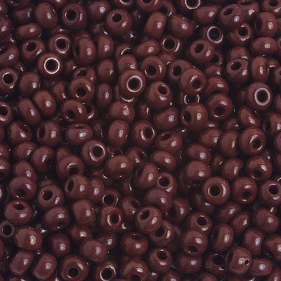 Preciosa Seedbead 6/0 - SB01642 Opaque Dark Brown