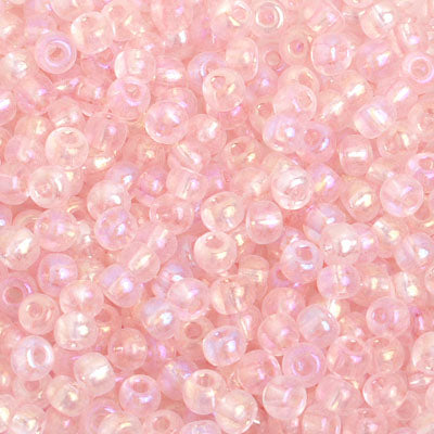 Preciosa Seedbead 6/0 - SB01669 Transparent Light Pink Rainbow