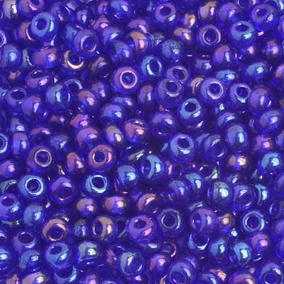 Preciosa Seedbead 6/0 - SB01670 Transparent Iris Navy Blue