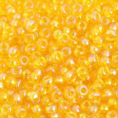 Preciosa Seedbead 6/0 - SB01672 Transparent Iris Yellow