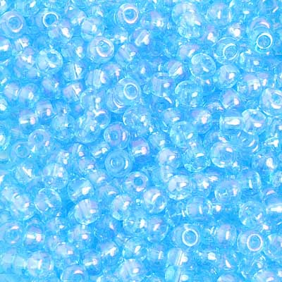 Preciosa Seedbead 6/0 - SB01675 Transparent Aqua Iris