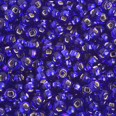 Preciosa Seedbead 6/0 - SB01681 Silverlined Royal Blue