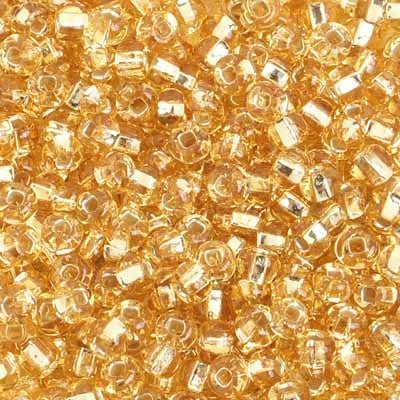 Preciosa Seedbead 6/0 - SB01683 Silverlined Gold