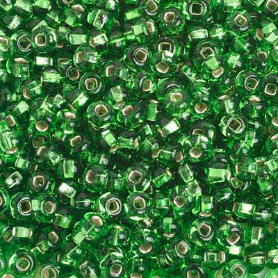 Preciosa Seedbead 6/0 - SB01685 Silverlined Lime Green