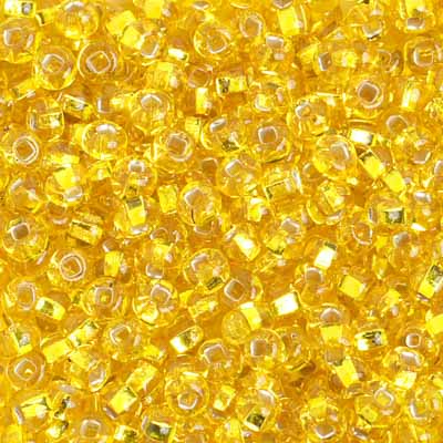 Preciosa Seedbead 6/0 - SB01688 Silverlined Yellow