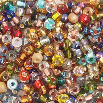 Preciosa Seedbead 6/0 - SB01689 Silverlined Multi