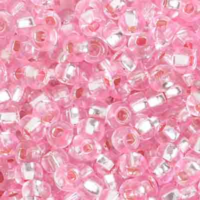 Preciosa Seedbead 6/0 - SB01692 Silverlined Dyed Rose