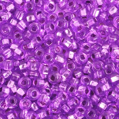 Preciosa Seedbead 6/0 - SB01694 Silverlined Dyed Mauve