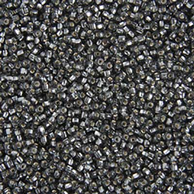 6/0 - SB01701 Diamant noir cœur argenté · Preciosa rocaille||Preciosa Seedbead 6/0 - SB01701 Silverlined Black Diamond