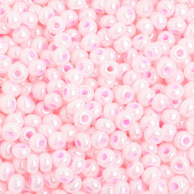 Preciosa Seedbead 6/0 - SB01704 Opaque Pearl Dyed Pale Pink