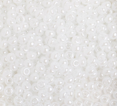 6/0 - SB01711 Blanc nacré opaque · Preciosa rocaille