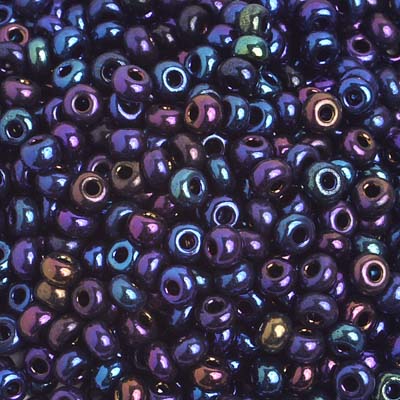 6/0 - SB01730 marine iris opaque · Preciosa rocaille||Preciosa Seedbead 6/0 - SB01730 Opaque Navy Blue Iris