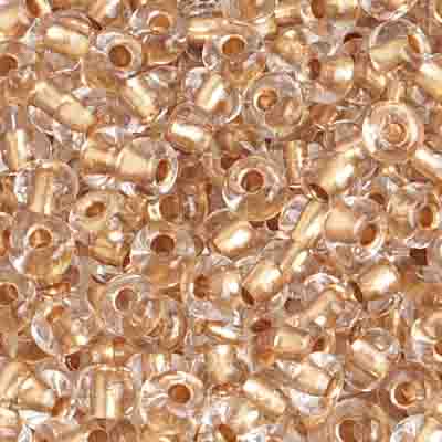 Preciosa Seedbead 6/0 - SB01742 Crystal Gold lined