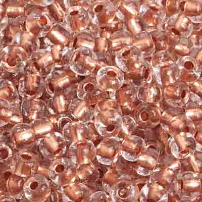 Preciosa Seedbead 6/0 - SB01744 Crystal Copperline