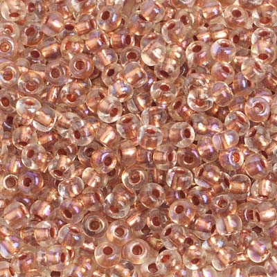 Preciosa Seedbead 6/0 - SB01745 Crystal AB Copperline