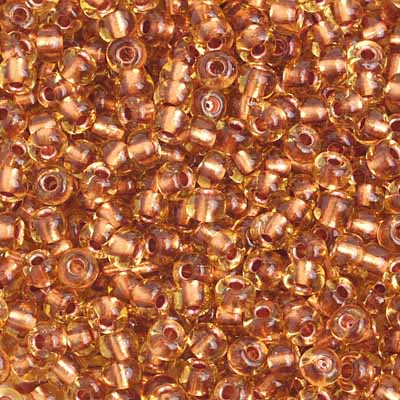 Preciosa Seedbead 6/0 - SB01757 Topaz Copperline